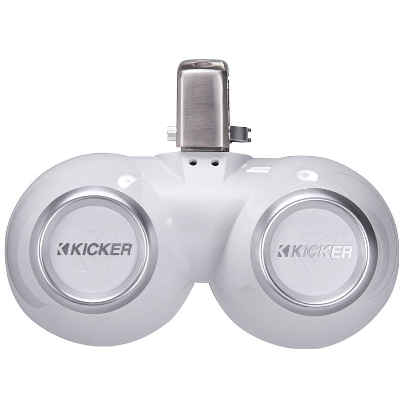 Kicker Dual 6.5" 130W RMS 4-Ohm Coaxial Marine Tower Pod Speaker System KMTDC65W