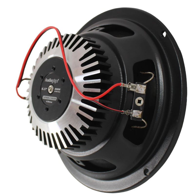 6.5" 100W RMS 4-Ohm NEO Hybrid Coaxial Loudspeaker Pair W/1" Tweeter APMB-CX600