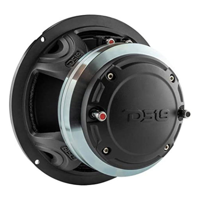 DS18 2x 8HD 4 Ohm/8 Ohm Waterproof 8" Hybrid Speakers with Marine 4 Channel Amp