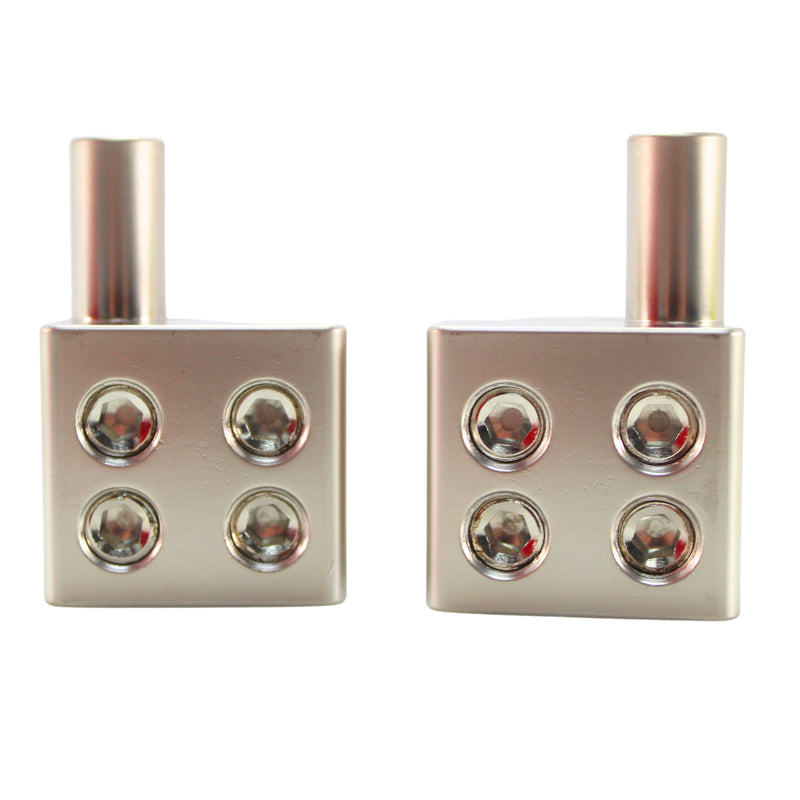 Audiopipe 1x 0GA Input 2x 0GA or 4x 0GA Output Reducer with Offset Stub Pair