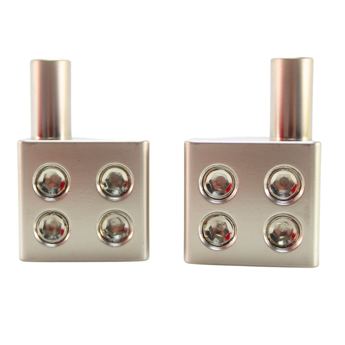 Audiopipe 1x 0GA Input 2x 0GA or 4x 0GA Output Reducer with Offset Stub Pair