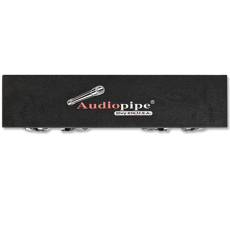 Audiopipe Loaded 10" 2x Mid-Range + 2x Driver Combo with 500W 2-Channel Amplifier