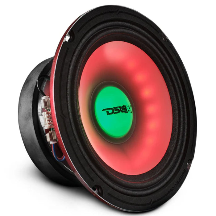 DS18 6.5" Mid-Range Loudspeaker Dual RGB LED For Cone & Dust cap 250 Watt 4-Ohm