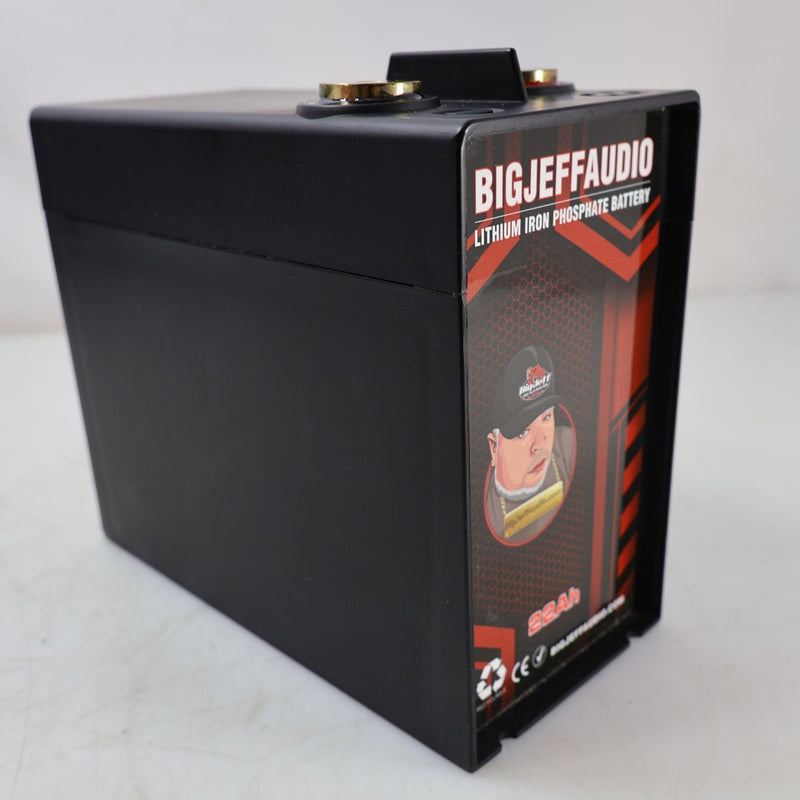 Big Jeff Car Audio Compact 22AH 12V Lithium LFP Battery 6000W OPEN BOX