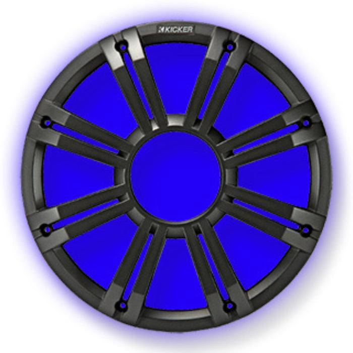 Kicker 10" Marine LED Subwoofer Grille for KM10 & KMF10 Charcoal 45KMG10C