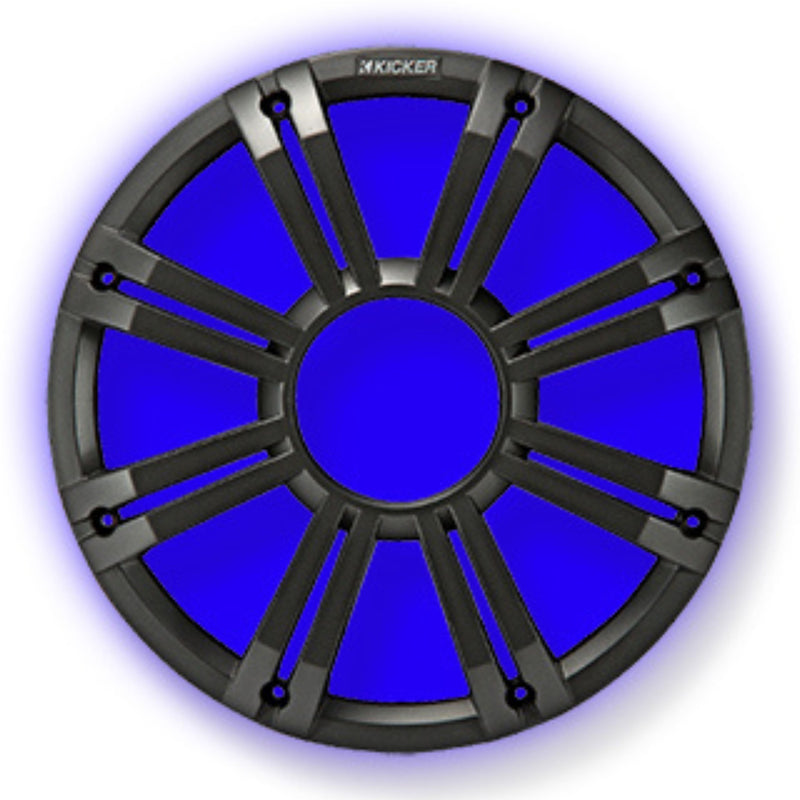 Kicker 12" Marine LED Subwoofer Grille for KM12 & KMF12 Charcoal 45KMG12C