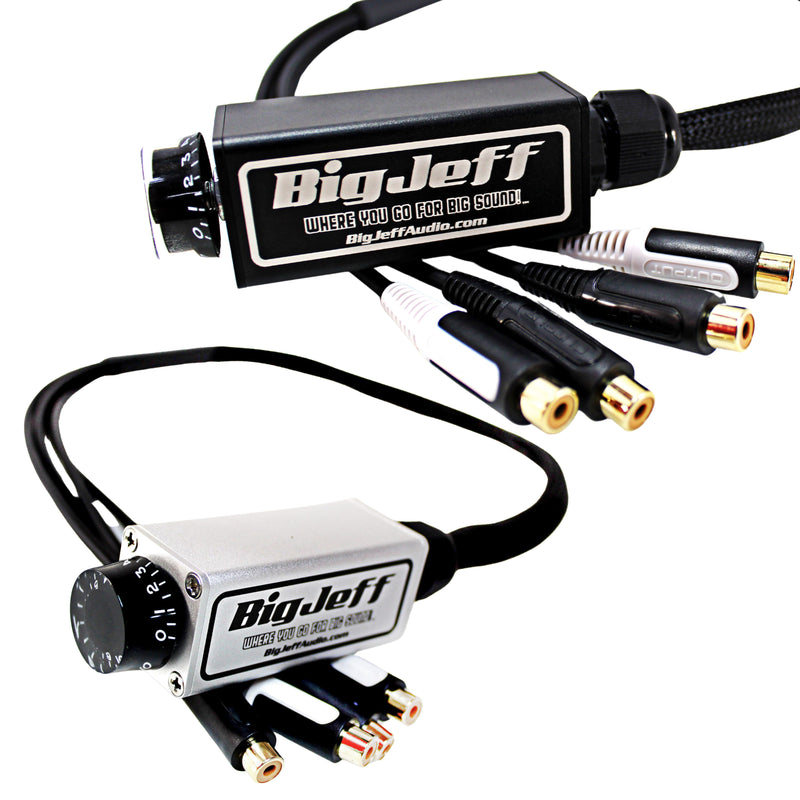 Official Big Jeff Audio Aluminum Cased 30" RCA Bass Knob Black/Silver