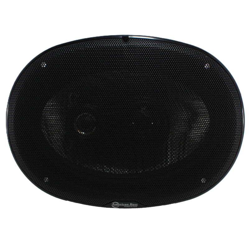 American Bass 6x9" 80W RMS 4 Ohm Coaxial Speaker Pair w/Neo Swivel Tweeter SQ6.9