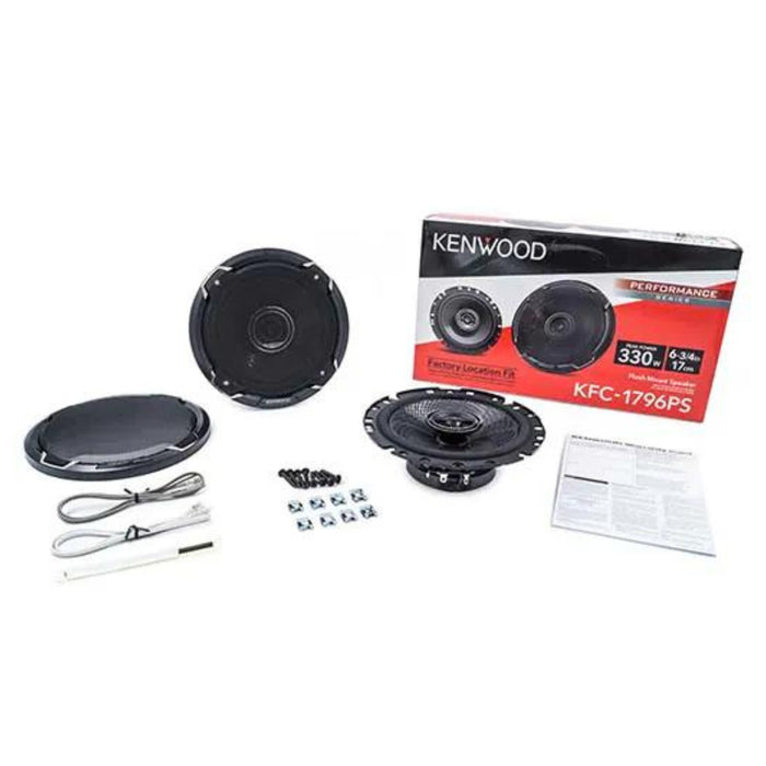 Kenwood 6.75" Performance Series Round 2-Way Speaker System, 330W Max Power