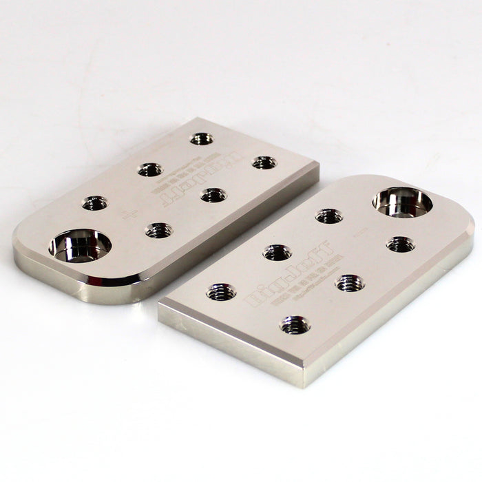 Big Jeff Audio Pair of 6 Spot Lug Style Aluminum Bolt Down Battery Terminals