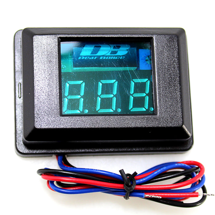 Deaf Bonce Machete Digital 3 Digit Voltmeter 12 Volt DC 9.5 to 16.5 Volts MV-01G