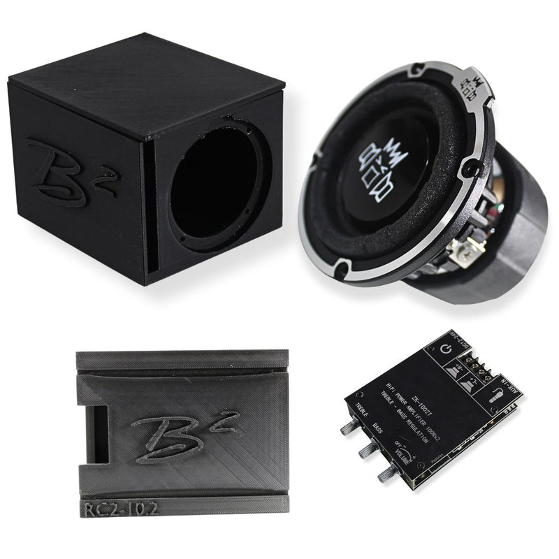 B2 Audio RIOT-2.5 Mini Woofer 3D-Printed Box, Amp & Enclosure DIY Project