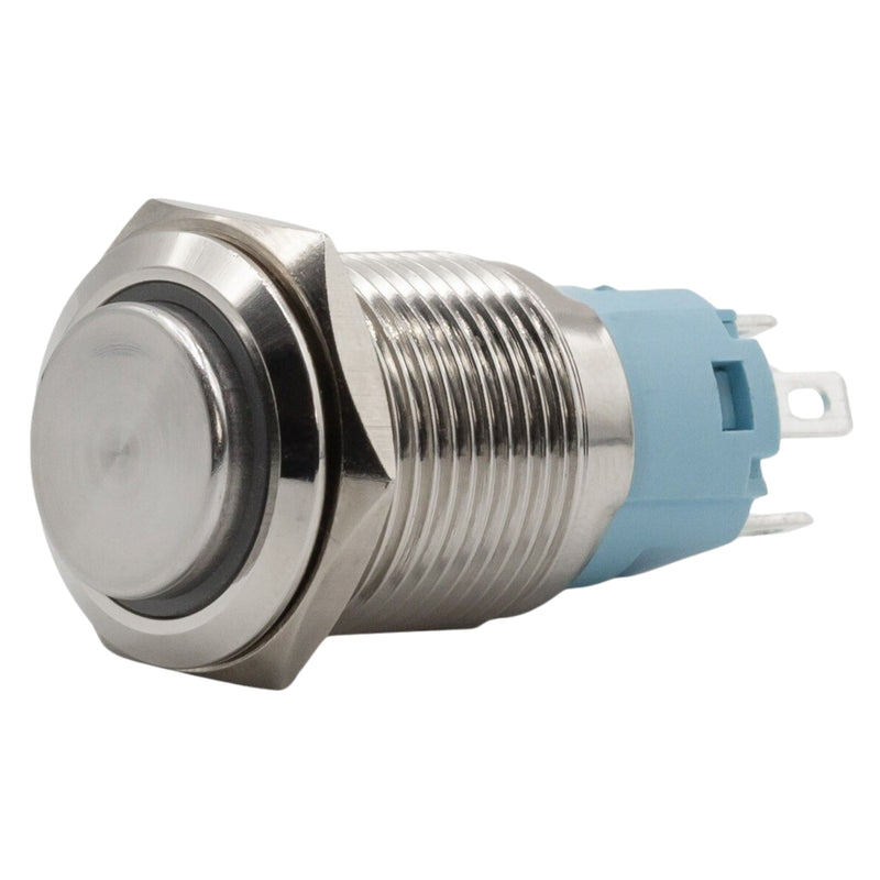 Sparked Innovations Universal Aluminum Momentary Pushbutton Switch w/LED SPDT