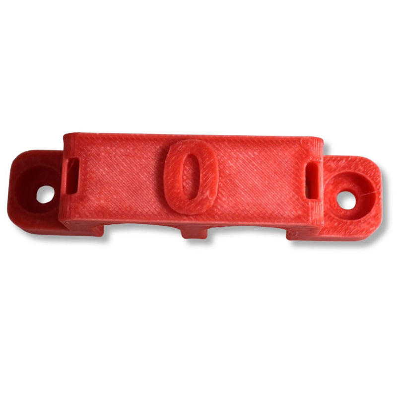 1/0 Gauge Cable Management Wire Comb Dual Slot Use w/ Cable Zip Tie Red/Black