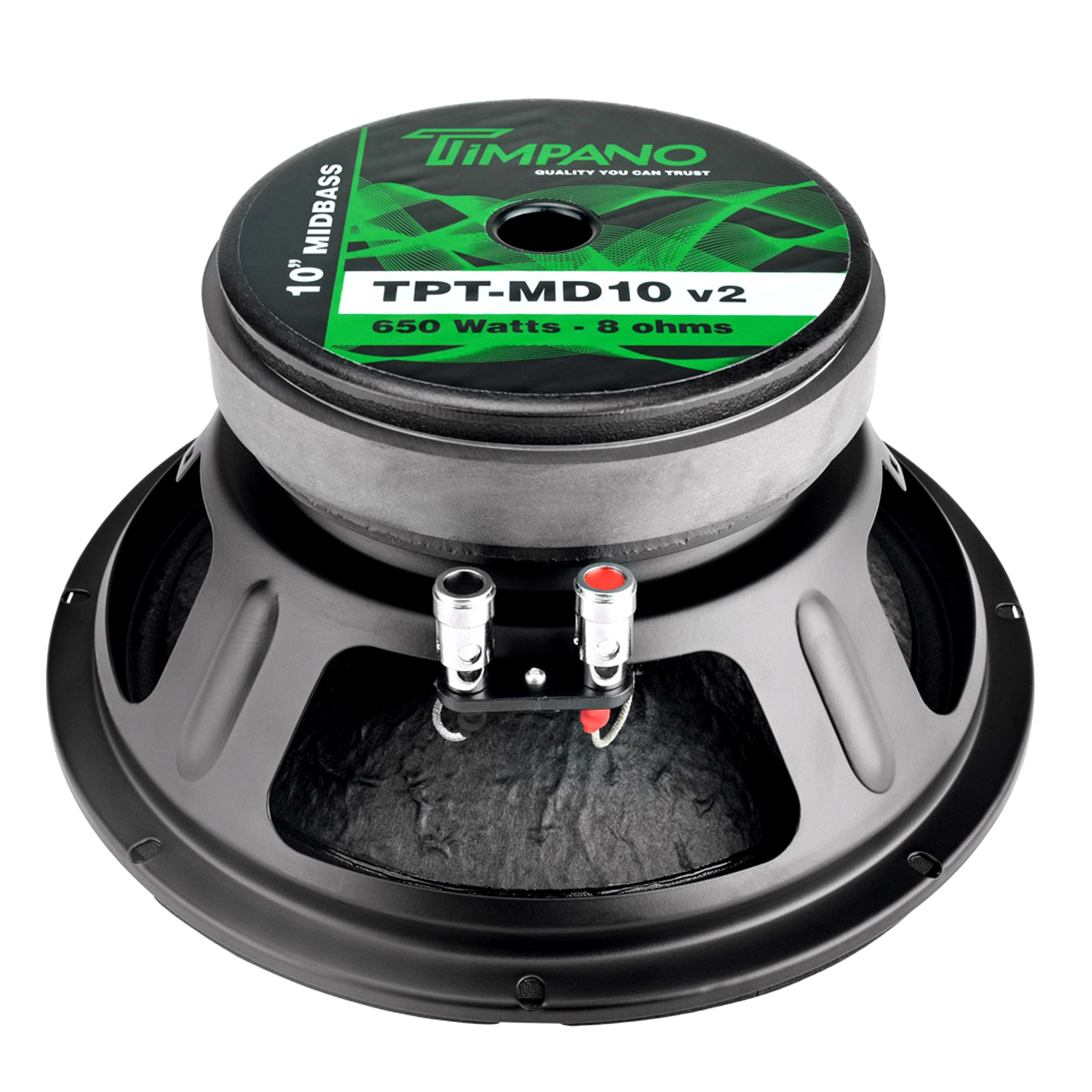 Timpano 10 Inch 650W 8 Ohm Mid Bass Pro Car Audio Loudspeaker TPT
