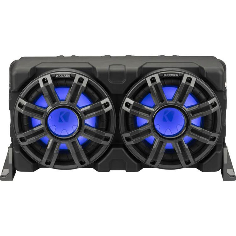 10" 4-Ohm 400 Watts RMS Loaded Marine Subwoofer Enclosure with Passive Radiator