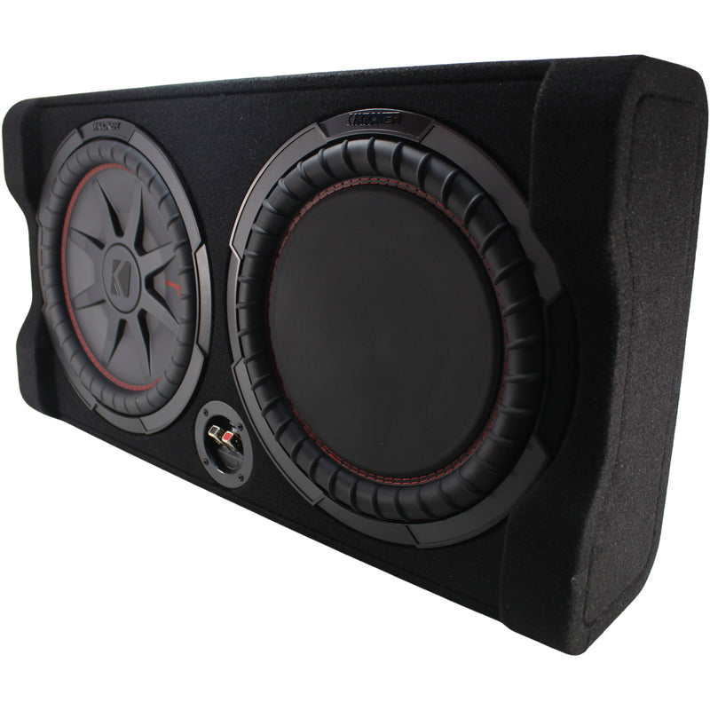 Kicker CompRT 12" 500W RMS 2-Ohm Subwoofer in Down Firing Enclosure OPEN BOX
