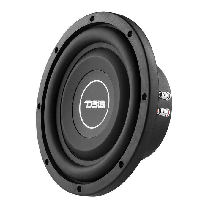 DS18 SRW8.4D 8" 300 Watt 4 + 4 Ohm Dual Voice Coil Shallow Subwoofer