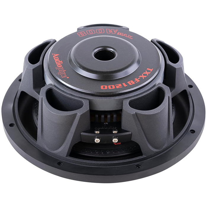 Audiopipe 12" 800W Max Dual Voice Coil 4-Ohm Shallow Mount Subwoofer TXX-FB1200