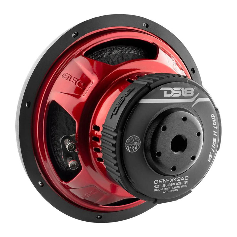 DS18 GEN X 12" 450 Watts RMS DVC 4-Ohm Subwoofer GEN-X124D