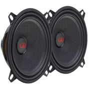 DD Audio VO-MN105 5.25 inch neo midrange speaker pair rated at 100 watts RMS with high sensitivity for loud, clear vocals. Speaker Pair Front View