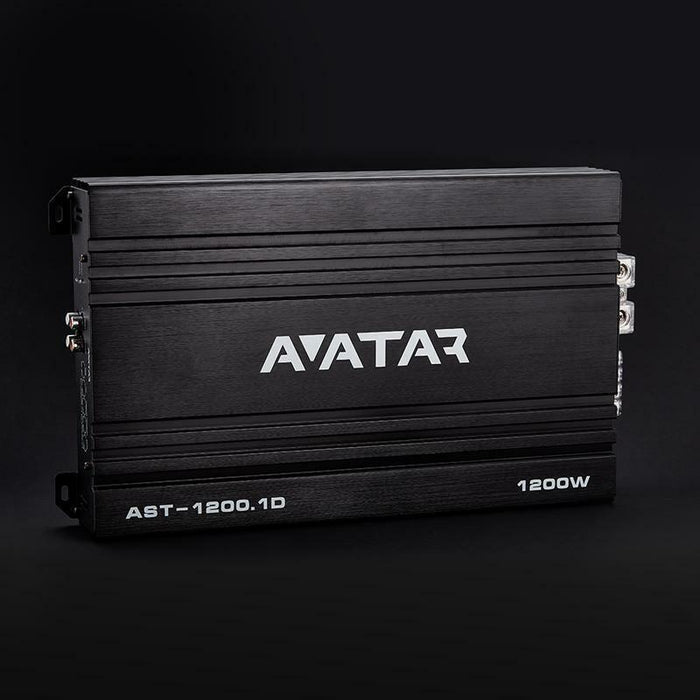 Avatar 1200 Watt Monoblock Class D Black Amplifier AST-1200.1D