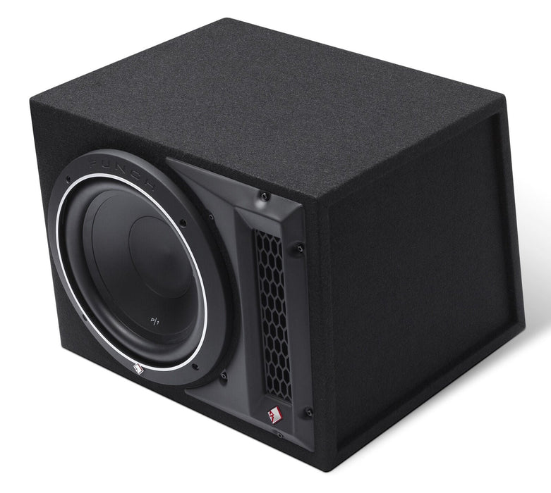 Rockford Fosgate Punch Single P1 12" 500W 4 Ohm Loaded Woofer Enclosure P1-1X12