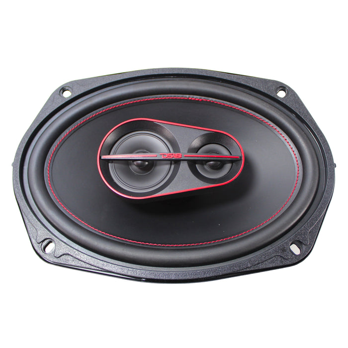 DS18 Gen-X 6"x9" 3-Way Coaxial Speakers 180W Peak 4 Ohm W/ Grills (Pair) G6.9XI