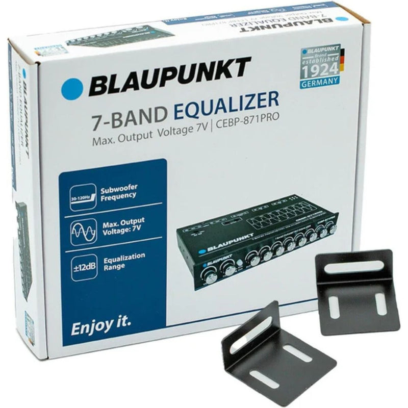 7-Band Half DIN Car Audio Equalizer 7V RMS Output Blaupunkt CEBP-871PRO