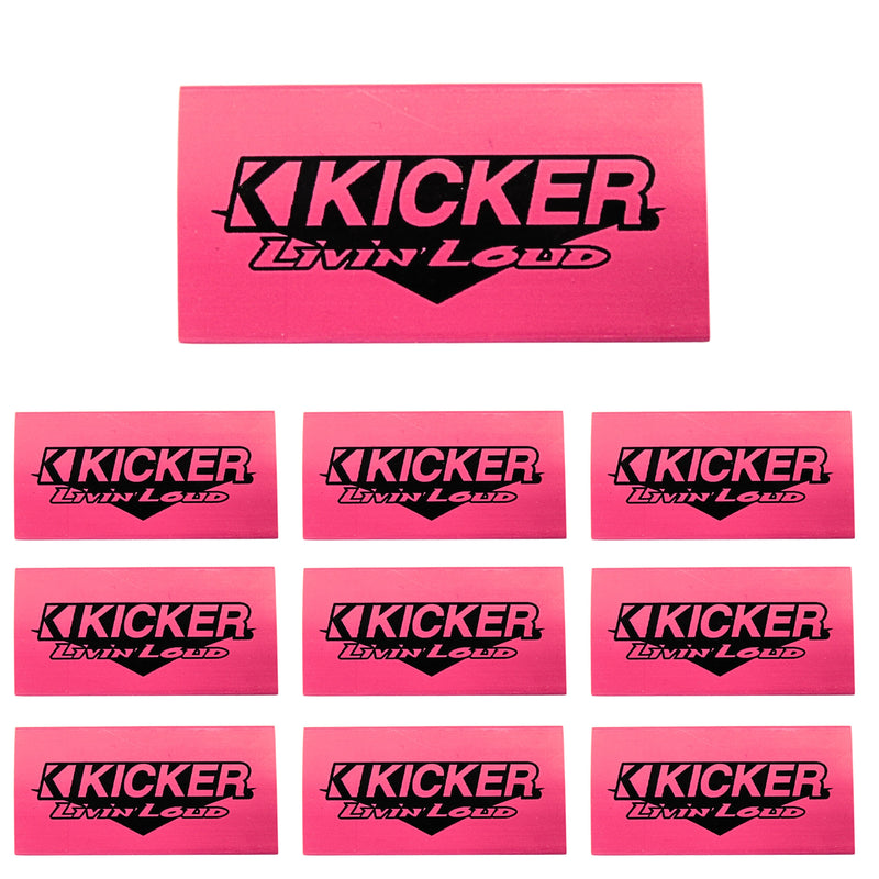 0 Gauge 3:1 Heat Shrink with Kicker Logo 10 Pack Red