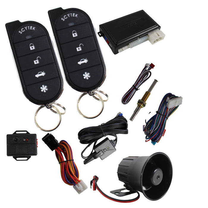 A4 5 Button Remote Engine Start, Keyless Entry, Security System w/ 2 Remotes