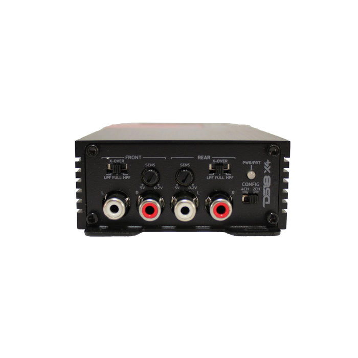 4 Channel 1320W Class-D 4-Ohm Compact Amplifier DS18 X4 Series