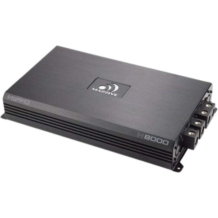 8000W RMS 1-Ohm Monoblock Amplifier Massive Audio HIPPO Series MA-H8000