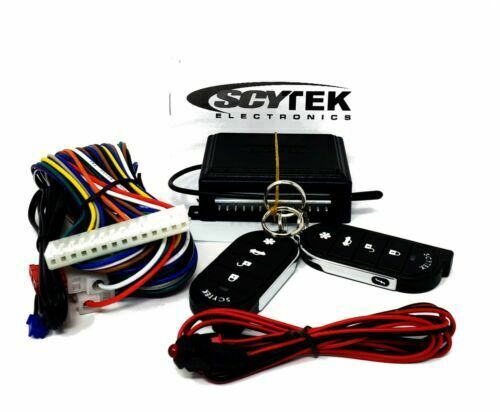 Scytek A15 Keyless Entry Car Alarm Security System, 2 Key Fob 2 Door Locks