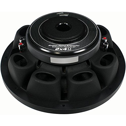 Audiopipe 10" 600W Max Dual Voice Coil 4-Ohm Shallow Mount Subwoofer TXX-FA1000