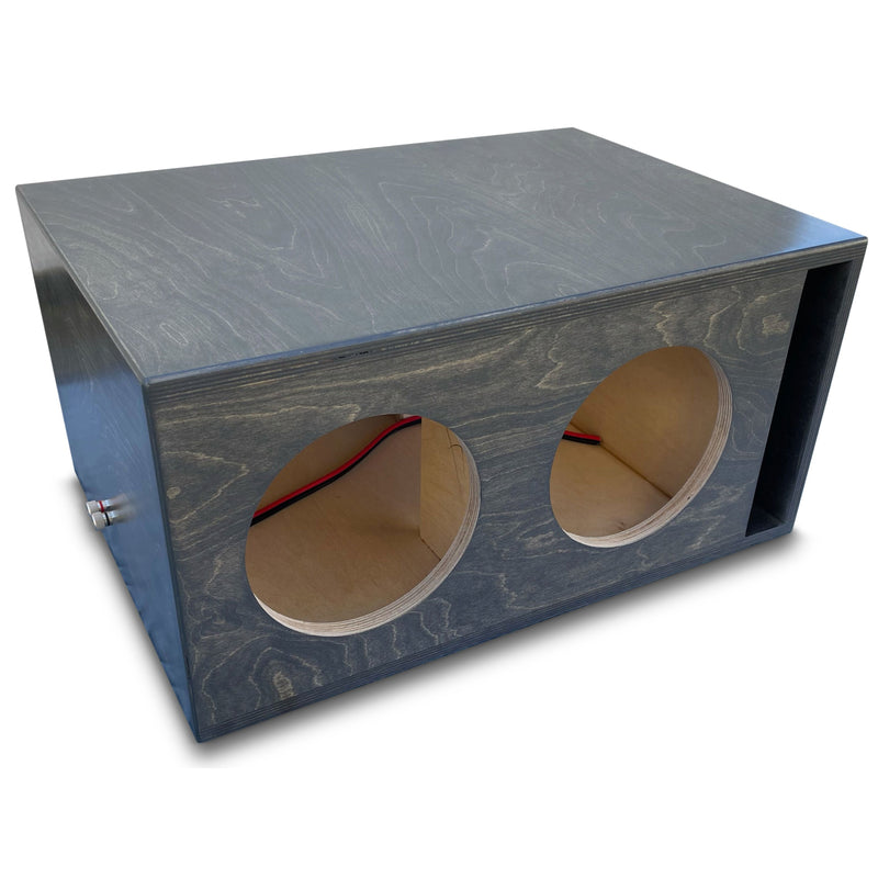 Dual Universal Birch 8" Ported Subwoofer Box 3/4" Baffle Tuned To 34Hz