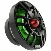 1x 8" Black Speaker Grill Cover / Built In Bullet Tweeter RGB LED Pro Audio - Big Jeff Online Inc