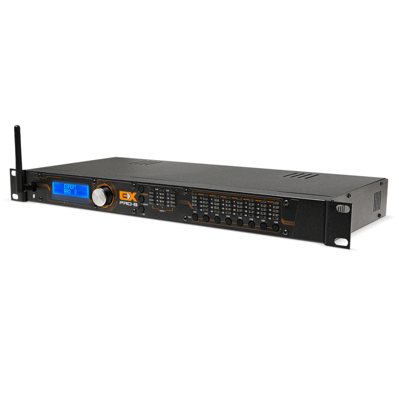 Expert Electronics PRO-8 Rack Audio Processor with Bluetooth App 3 In / 8 Out