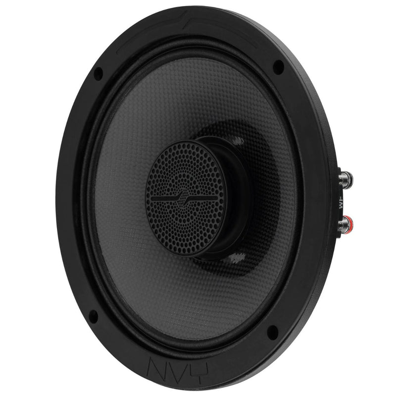 8" 250W RMS 4 Ohm Marine Hybrid Speakers Carbon Fiber DS18 NVY-8HDCFSL-N4
