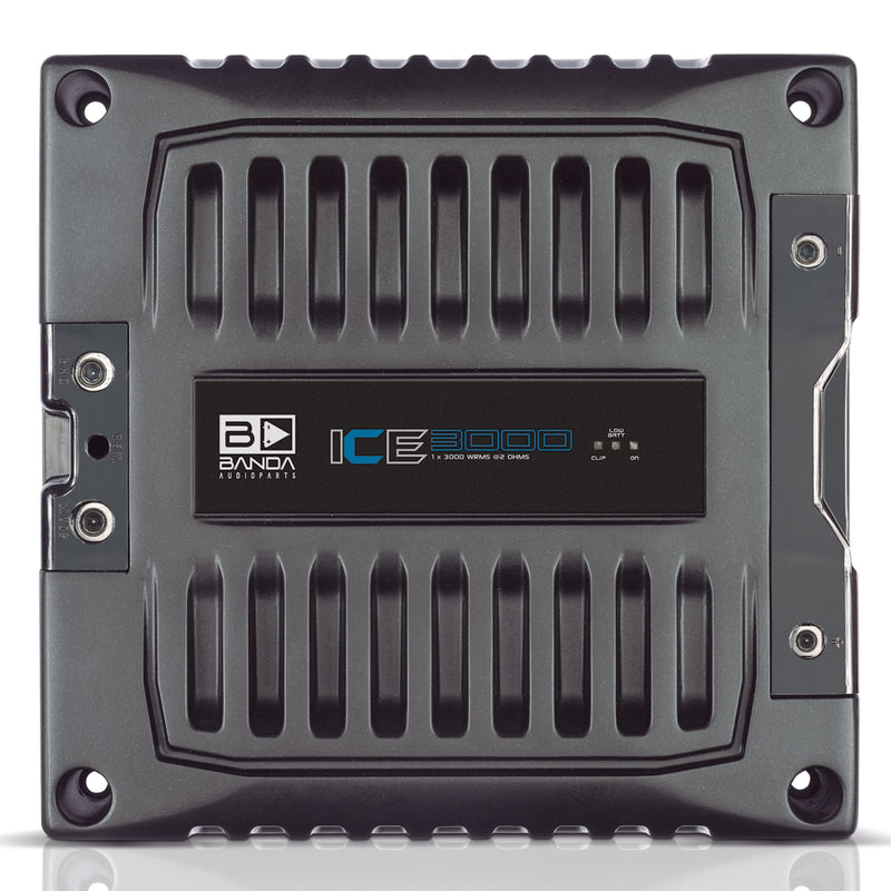 Banda ICE X Line Aluminum Brazilian 3000 Watt 2-Ohm Full Range Monoblock Amplifier
