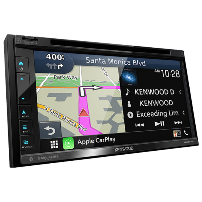 Kenwood DNX577S Navigation Receiver w/ SiriusXM Satellite Radio Tuner Kit