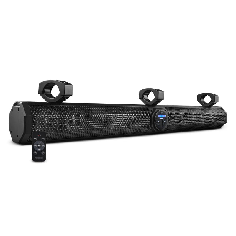 37" 200W RMS 4-Ohm Water-Resistant Amplified Class A/B Sound Bar System