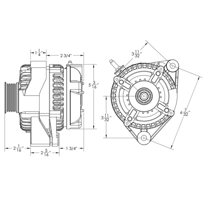 Mechman 170 Amp 1 Wire Turn On Alternator For 92 - 2000 Toyota Supra 3.0L & 4.0L