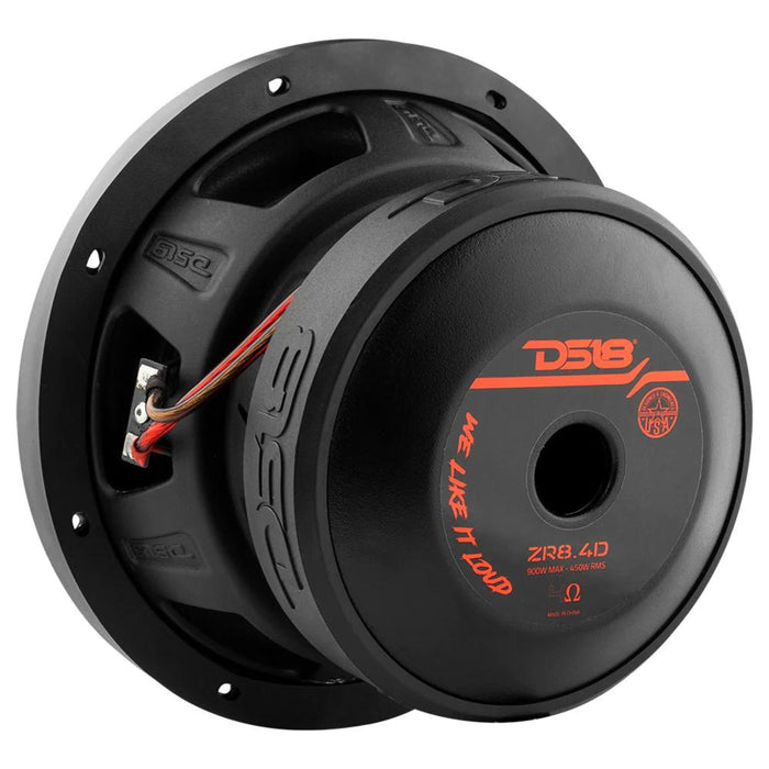 DS18 8" Elite Series 900 Watts Dual Voice Coil 4 Ohm Subwoofer