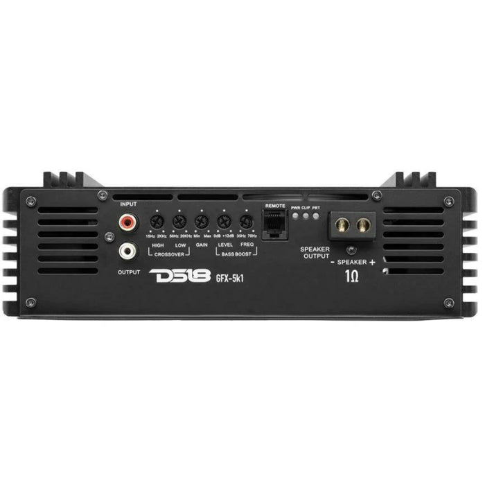 DS18 GFX Series Monoblock 5000 Watts 1 Ohm Class D Full Range Amplifier GFX-5K1