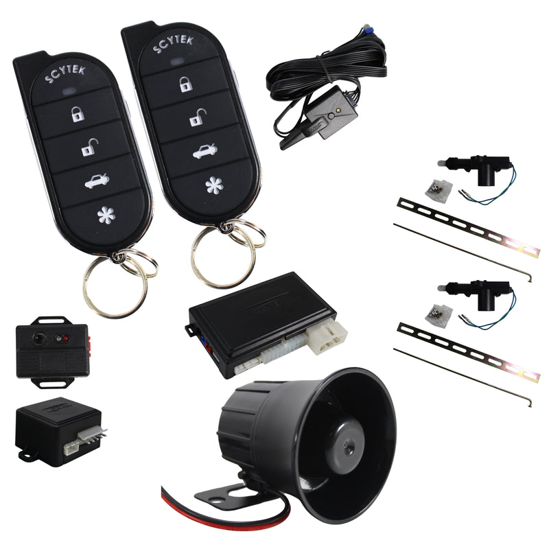 A4 5 Button Remote Engine Start, Keyless Entry, Security System w/ 2 Remotes