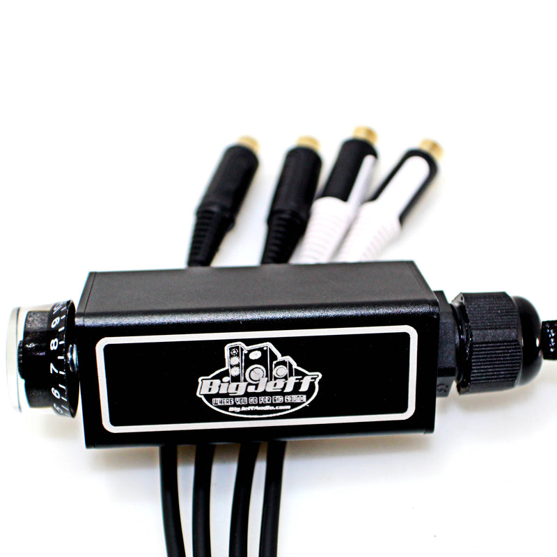 Official Big Jeff Audio Aluminum Cased 30" RCA Bass Knob Black/Silver