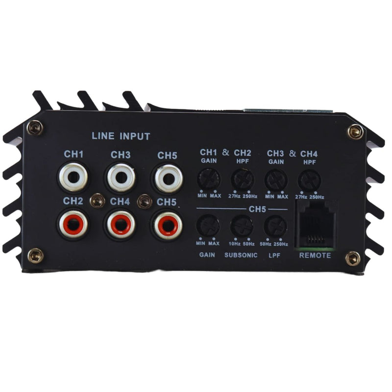 Sundown Horizon Compact 5-Channel 900 Watt RMS 4-Ohm Car Audio Amplifier HZ900.5