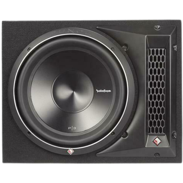 12" 600W RMS 1-Ohm Single Loaded Subwoofer Enclosure Rockford Fosgate P3-1X12