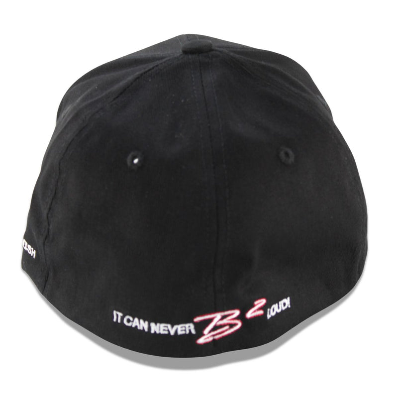 B2 Audio Black Flex-Fit Classic, Ball Cap Hat with "B2" Logo